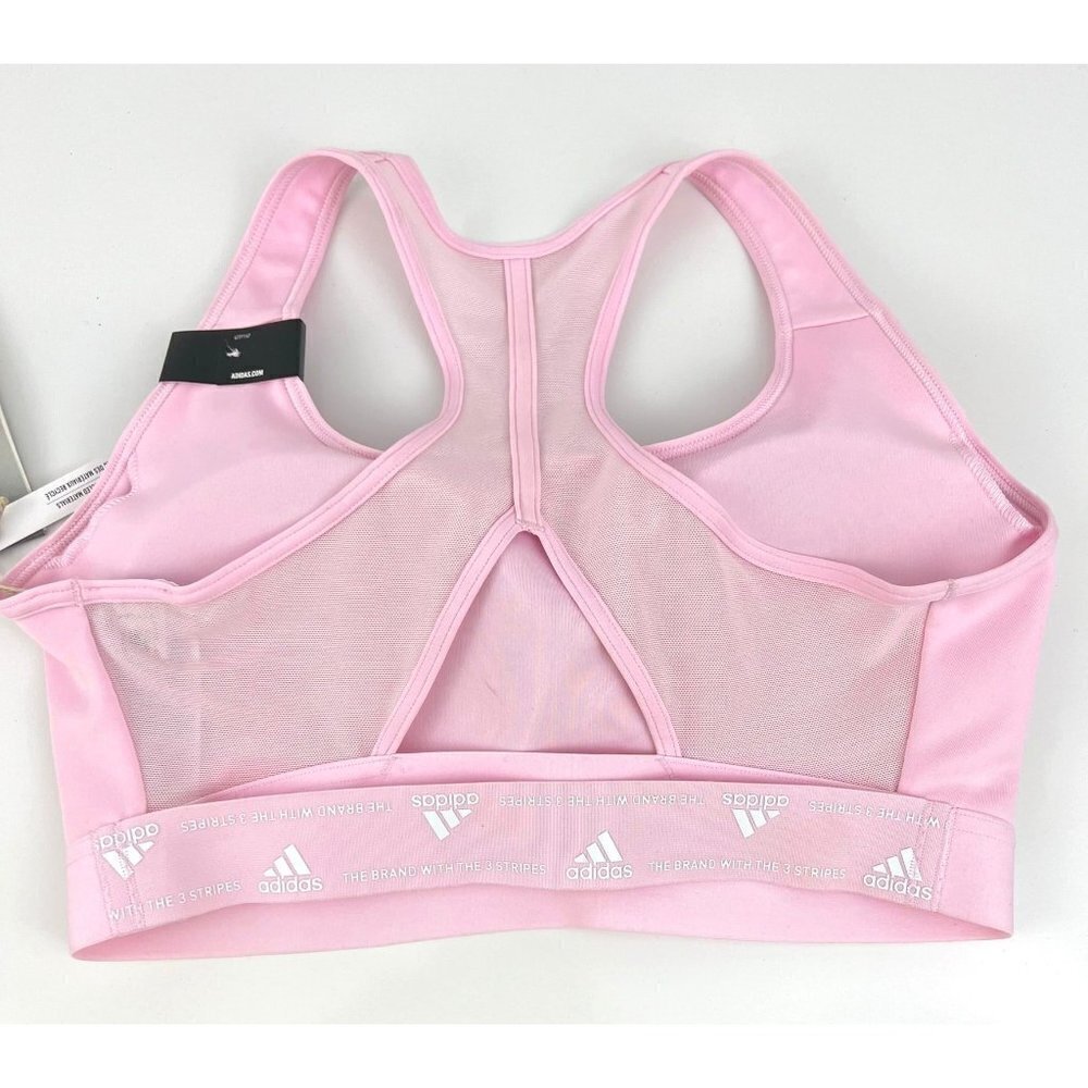 Adidas Powerreact Training Medium-Support Padded Sports Bra XS D-DD - Picture 3 of 4